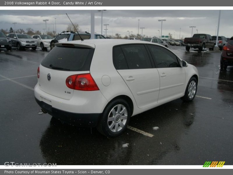 Candy White / Art Grey 2008 Volkswagen Rabbit 4 Door