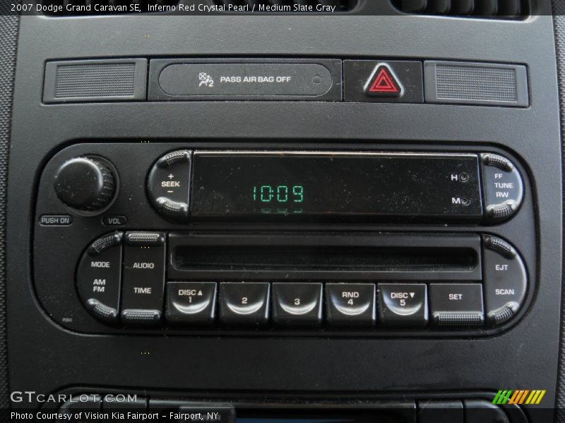 Inferno Red Crystal Pearl / Medium Slate Gray 2007 Dodge Grand Caravan SE