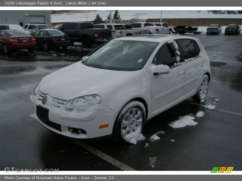 Candy White / Art Grey 2008 Volkswagen Rabbit 4 Door
