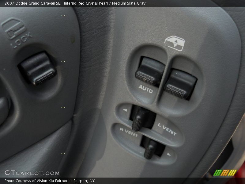 Inferno Red Crystal Pearl / Medium Slate Gray 2007 Dodge Grand Caravan SE