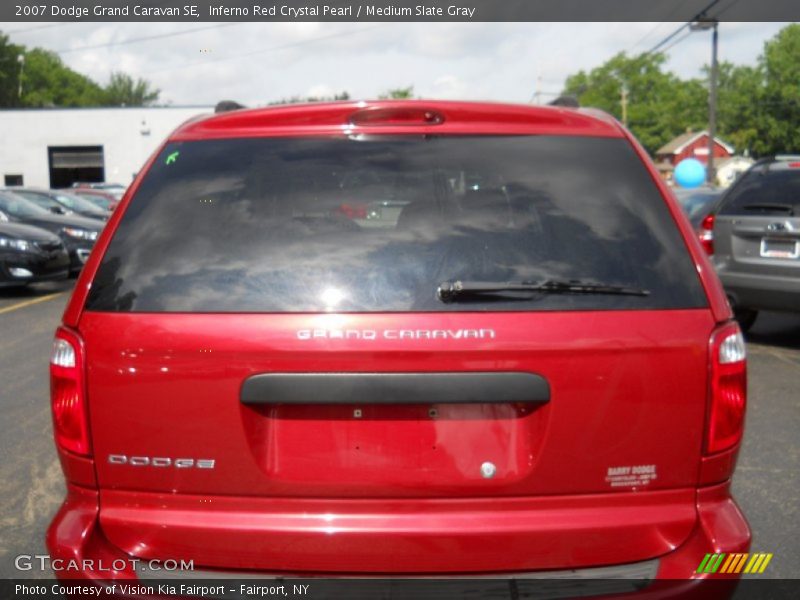 Inferno Red Crystal Pearl / Medium Slate Gray 2007 Dodge Grand Caravan SE