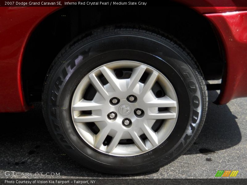 Inferno Red Crystal Pearl / Medium Slate Gray 2007 Dodge Grand Caravan SE
