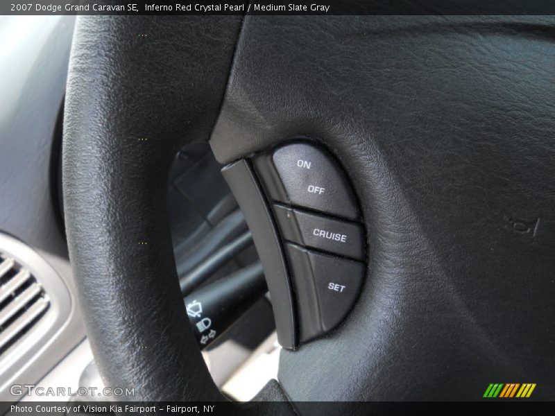 Inferno Red Crystal Pearl / Medium Slate Gray 2007 Dodge Grand Caravan SE