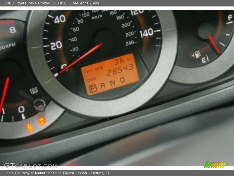Super White / Ash 2008 Toyota RAV4 Limited V6 4WD