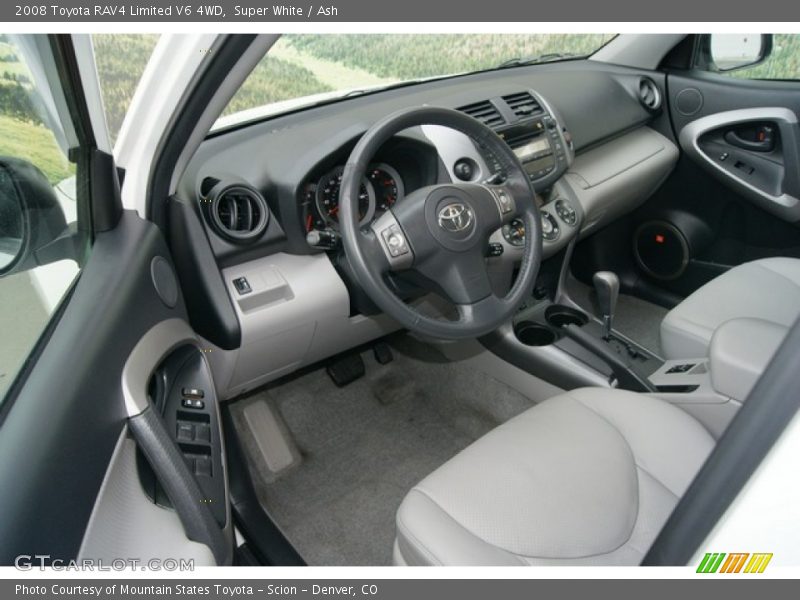 Super White / Ash 2008 Toyota RAV4 Limited V6 4WD