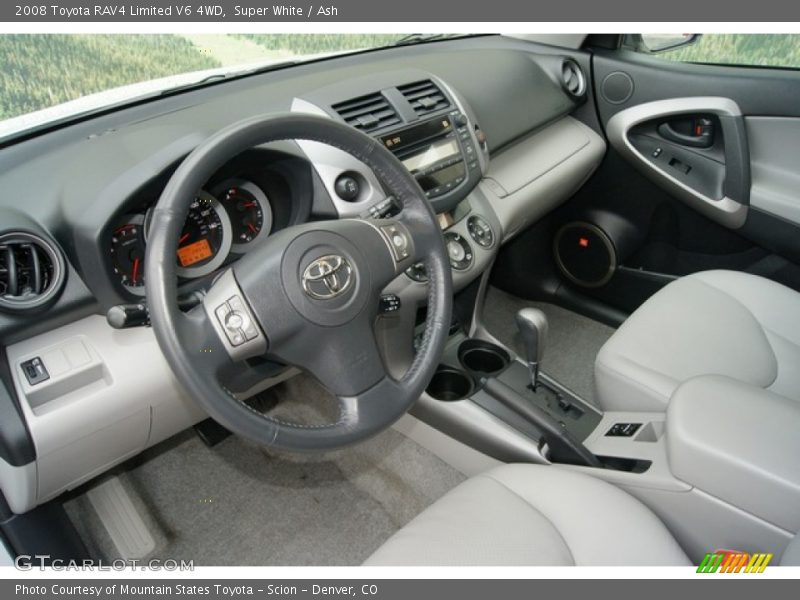 Super White / Ash 2008 Toyota RAV4 Limited V6 4WD
