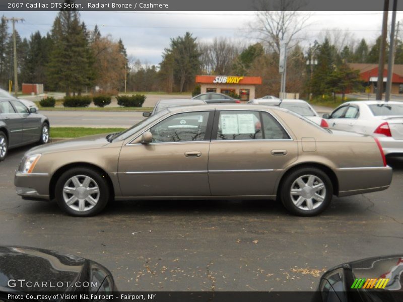 Radiant Bronze / Cashmere 2007 Cadillac DTS Sedan