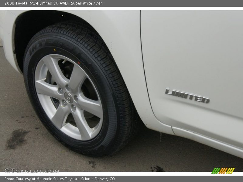 Super White / Ash 2008 Toyota RAV4 Limited V6 4WD