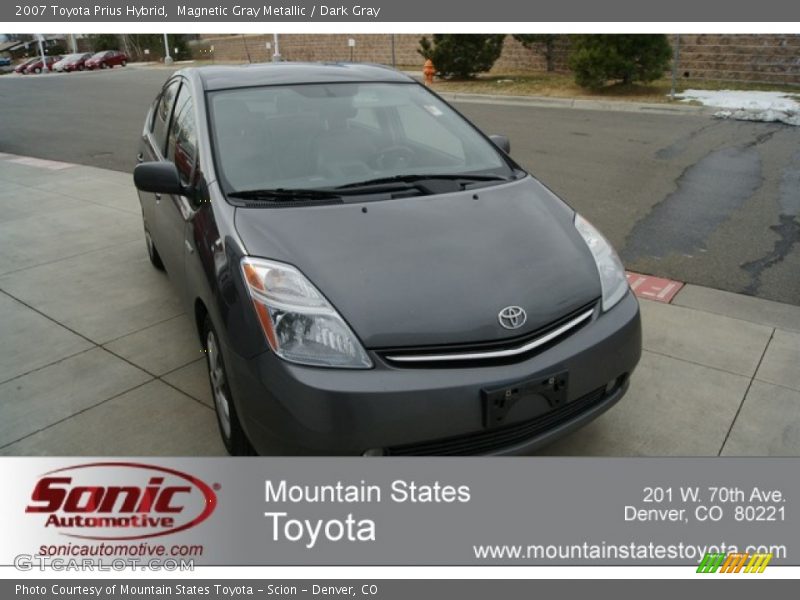 Magnetic Gray Metallic / Dark Gray 2007 Toyota Prius Hybrid