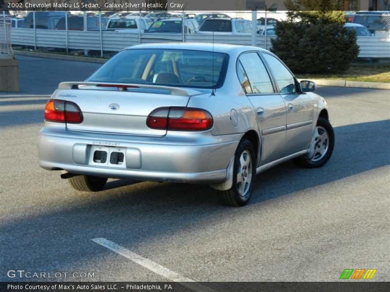 Galaxy Silver Metallic / Gray 2002 Chevrolet Malibu LS Sedan