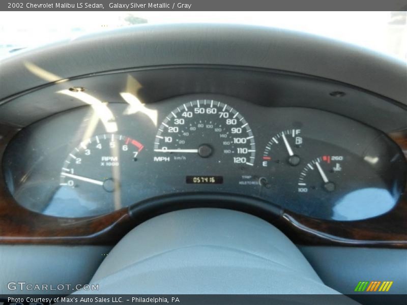 Galaxy Silver Metallic / Gray 2002 Chevrolet Malibu LS Sedan