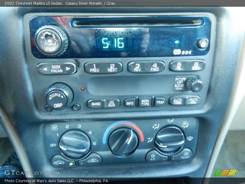 Galaxy Silver Metallic / Gray 2002 Chevrolet Malibu LS Sedan