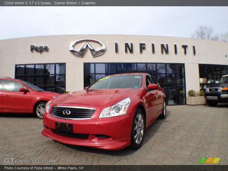 Garnet Ember / Graphite 2009 Infiniti G 37 x S Sedan