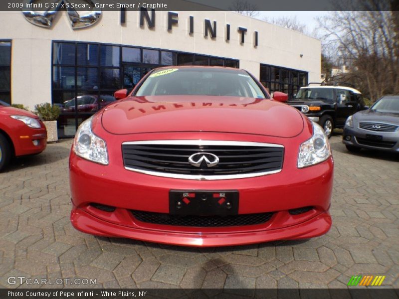 Garnet Ember / Graphite 2009 Infiniti G 37 x S Sedan