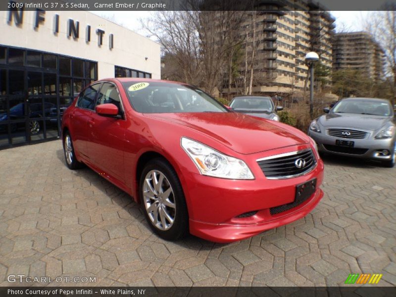 Garnet Ember / Graphite 2009 Infiniti G 37 x S Sedan