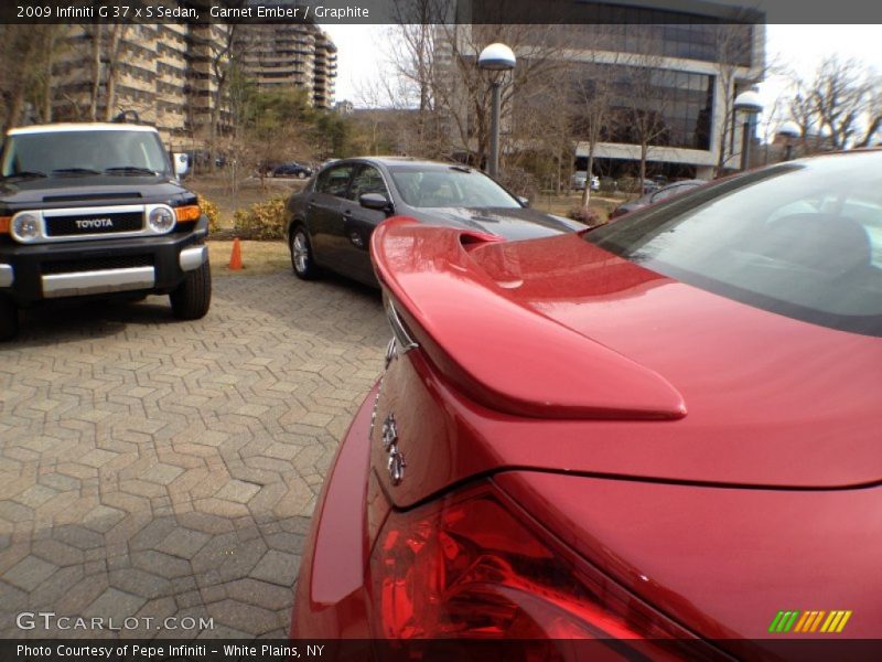 Garnet Ember / Graphite 2009 Infiniti G 37 x S Sedan