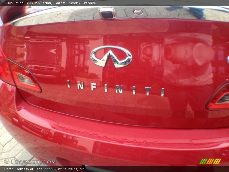 Garnet Ember / Graphite 2009 Infiniti G 37 x S Sedan