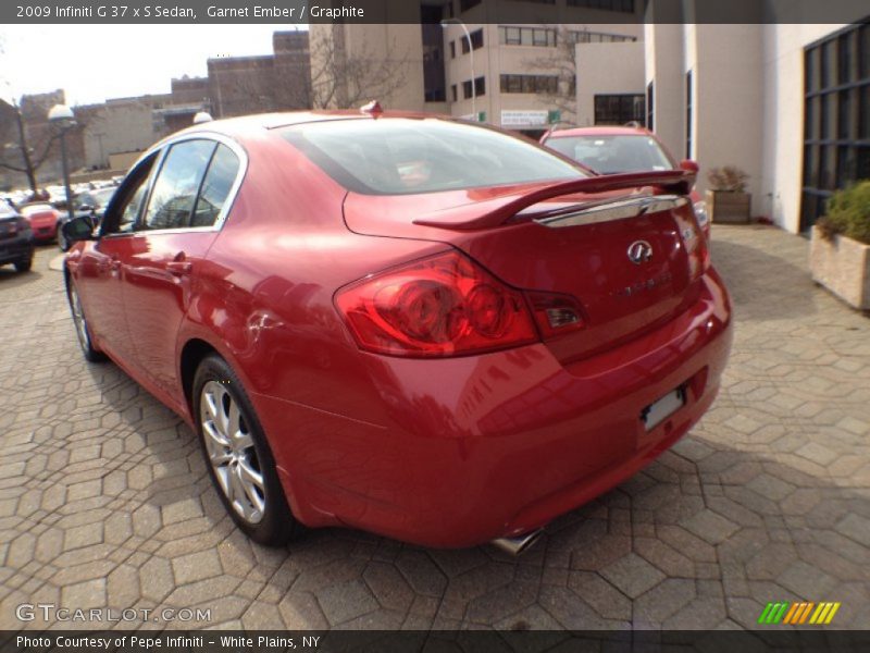 Garnet Ember / Graphite 2009 Infiniti G 37 x S Sedan