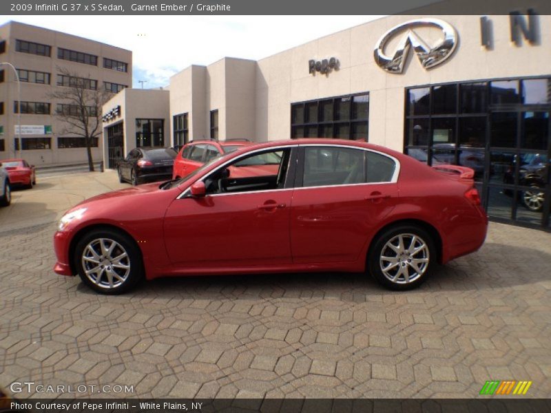 Garnet Ember / Graphite 2009 Infiniti G 37 x S Sedan