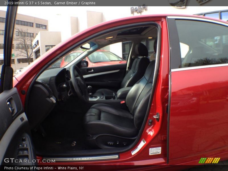Garnet Ember / Graphite 2009 Infiniti G 37 x S Sedan