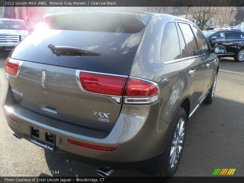 Mineral Gray Metallic / Charcoal Black 2012 Lincoln MKX AWD