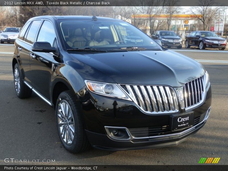 Tuxedo Black Metallic / Charcoal Black 2012 Lincoln MKX AWD