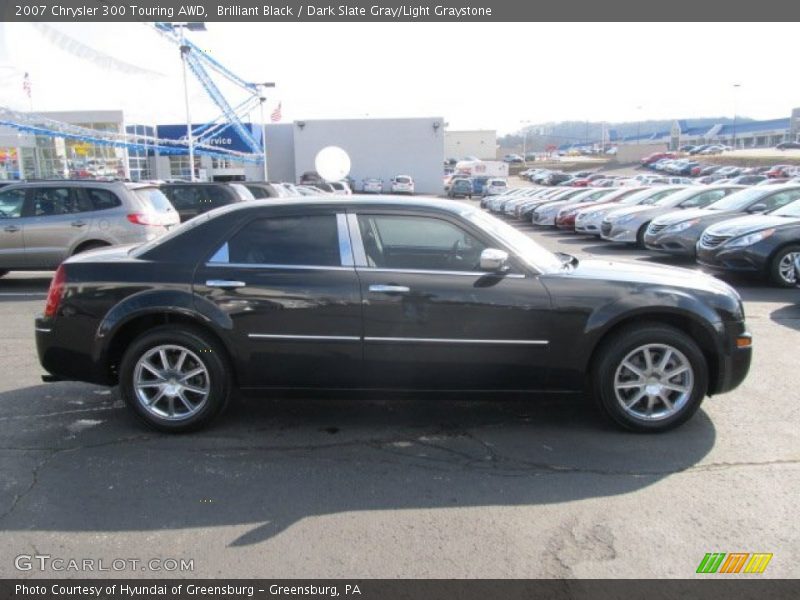 Brilliant Black / Dark Slate Gray/Light Graystone 2007 Chrysler 300 Touring AWD