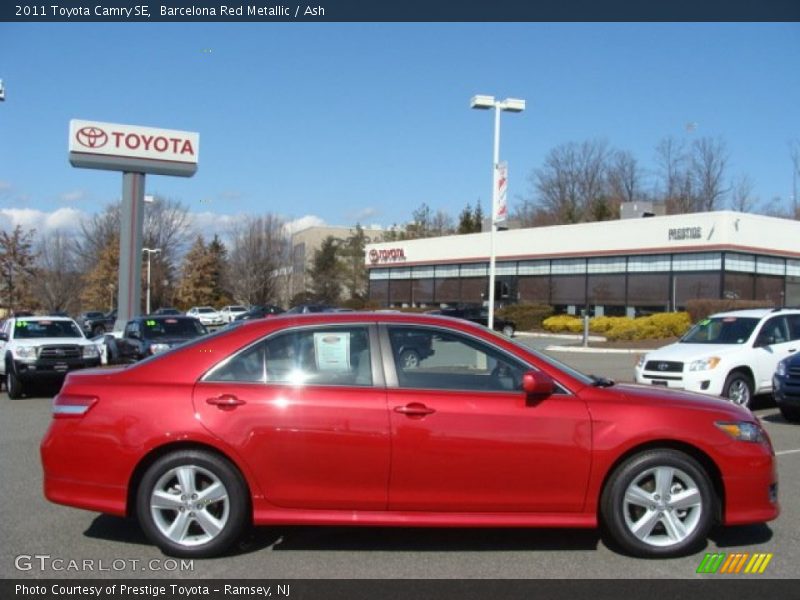 Barcelona Red Metallic / Ash 2011 Toyota Camry SE