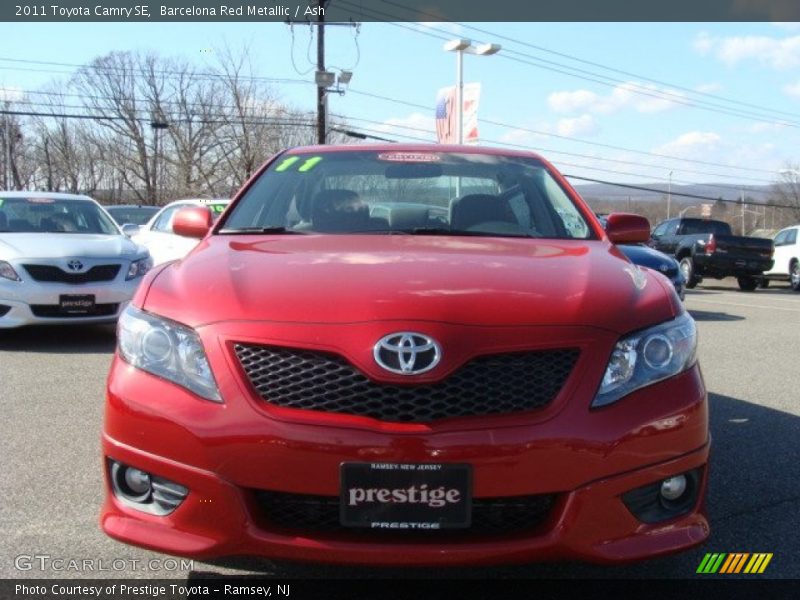 Barcelona Red Metallic / Ash 2011 Toyota Camry SE