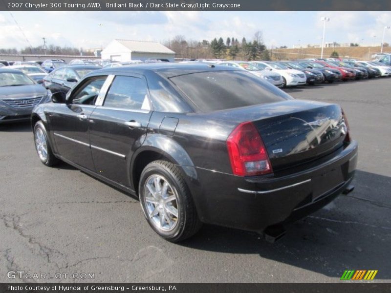 Brilliant Black / Dark Slate Gray/Light Graystone 2007 Chrysler 300 Touring AWD