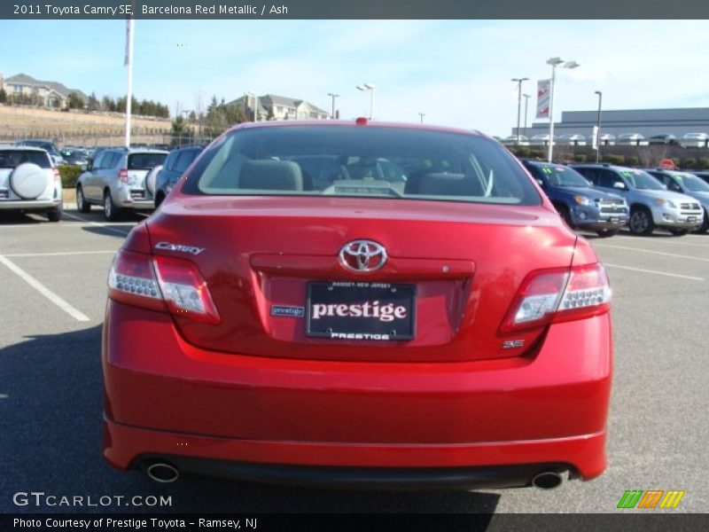 Barcelona Red Metallic / Ash 2011 Toyota Camry SE