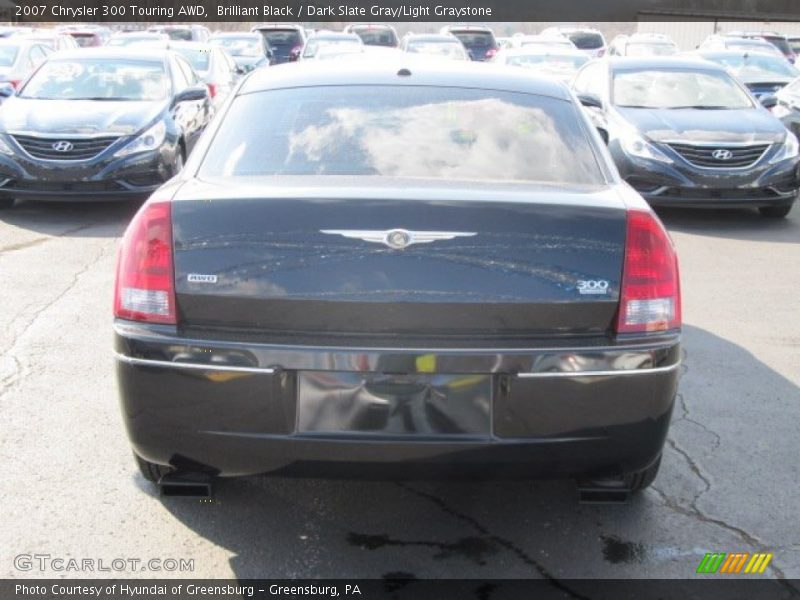 Brilliant Black / Dark Slate Gray/Light Graystone 2007 Chrysler 300 Touring AWD