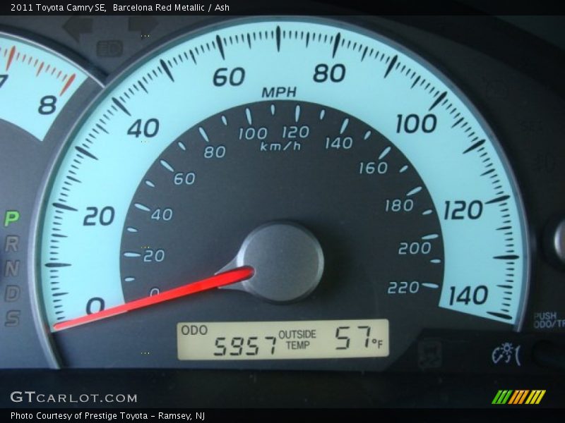 Barcelona Red Metallic / Ash 2011 Toyota Camry SE