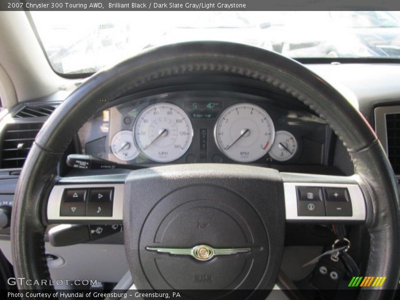 Brilliant Black / Dark Slate Gray/Light Graystone 2007 Chrysler 300 Touring AWD