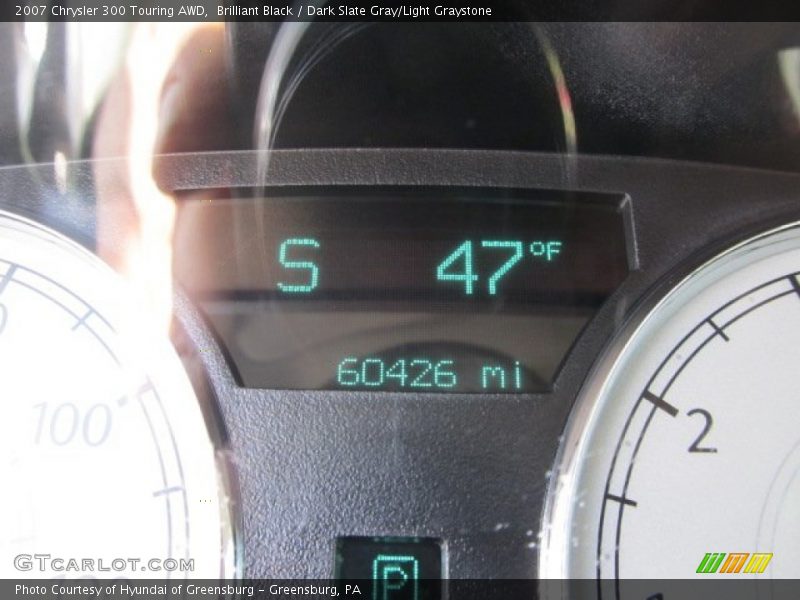 Brilliant Black / Dark Slate Gray/Light Graystone 2007 Chrysler 300 Touring AWD
