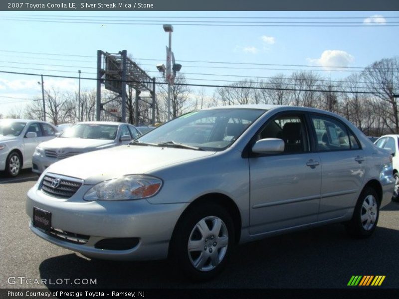 Silver Streak Mica / Stone 2007 Toyota Corolla LE