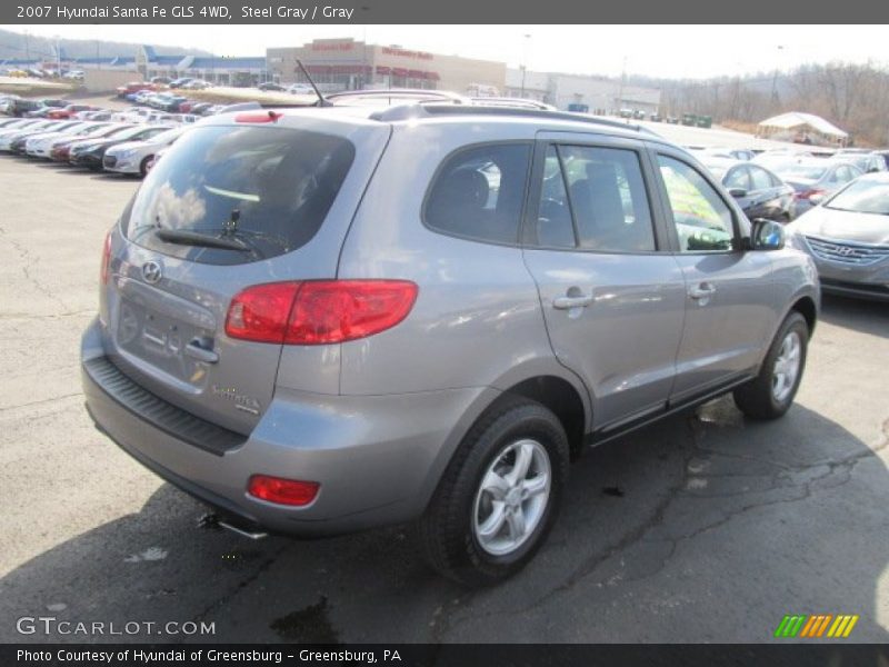 Steel Gray / Gray 2007 Hyundai Santa Fe GLS 4WD