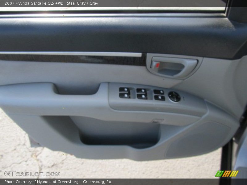 Steel Gray / Gray 2007 Hyundai Santa Fe GLS 4WD