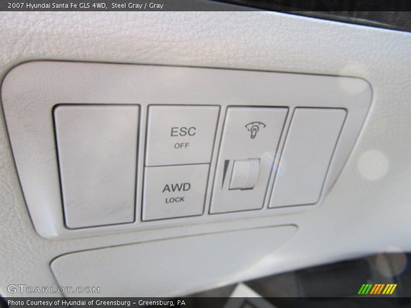 Steel Gray / Gray 2007 Hyundai Santa Fe GLS 4WD