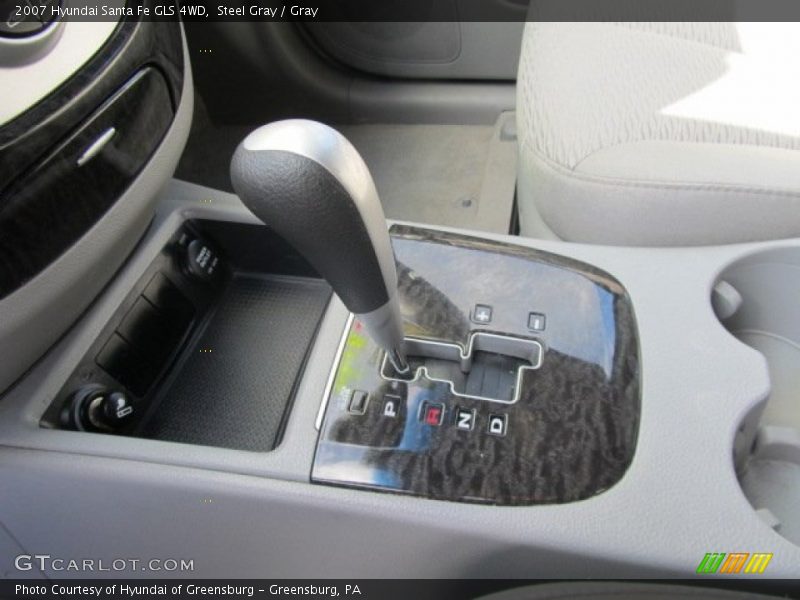 Steel Gray / Gray 2007 Hyundai Santa Fe GLS 4WD