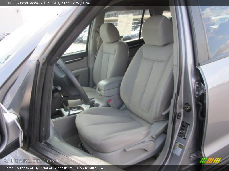 Steel Gray / Gray 2007 Hyundai Santa Fe GLS 4WD
