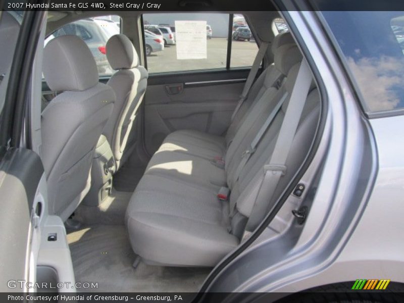Steel Gray / Gray 2007 Hyundai Santa Fe GLS 4WD