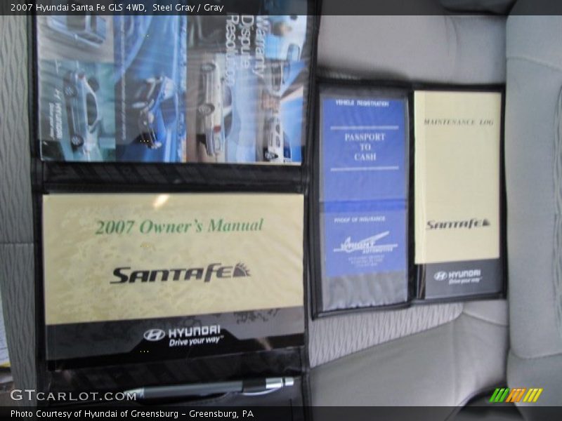 Steel Gray / Gray 2007 Hyundai Santa Fe GLS 4WD