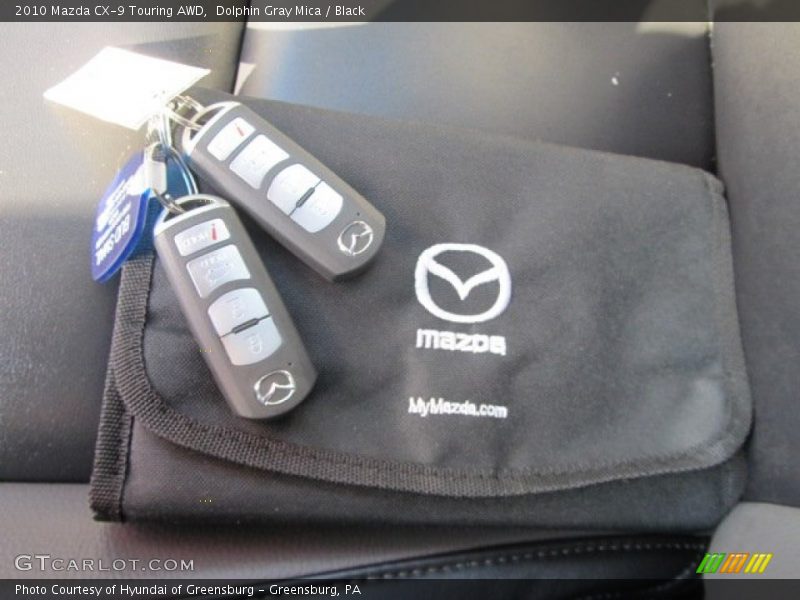 Dolphin Gray Mica / Black 2010 Mazda CX-9 Touring AWD