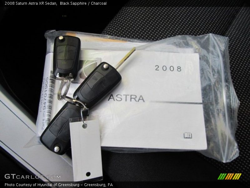 Black Sapphire / Charcoal 2008 Saturn Astra XR Sedan