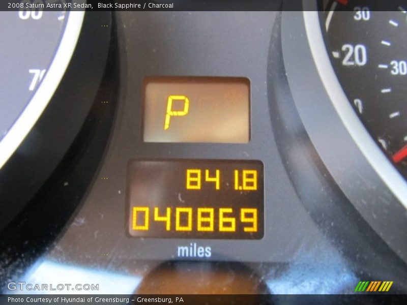 Black Sapphire / Charcoal 2008 Saturn Astra XR Sedan
