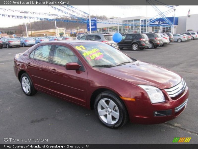 Merlot Metallic / Camel 2007 Ford Fusion SE