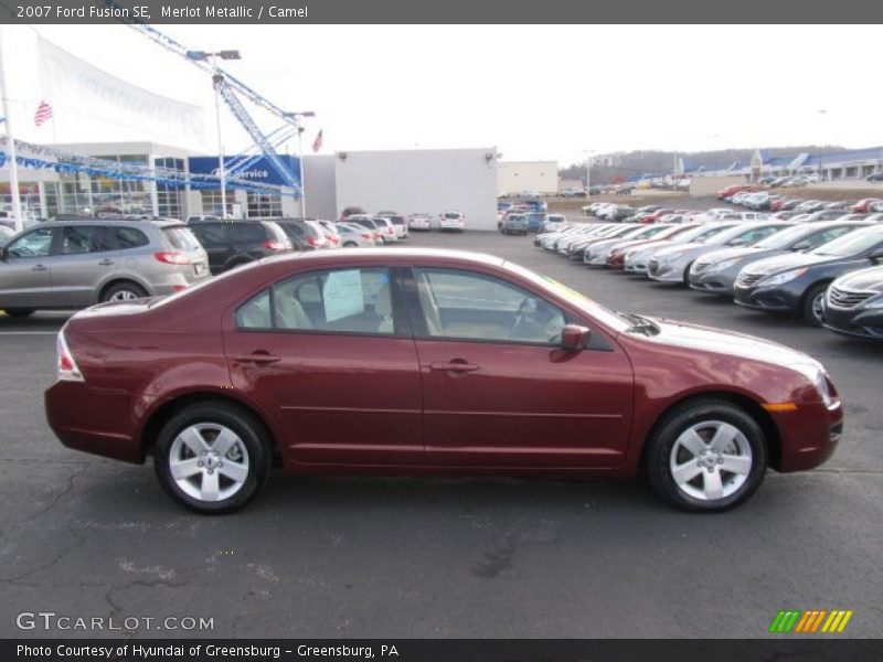 Merlot Metallic / Camel 2007 Ford Fusion SE