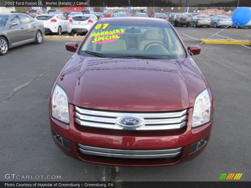 Merlot Metallic / Camel 2007 Ford Fusion SE