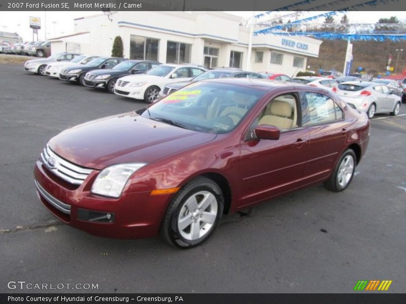 Merlot Metallic / Camel 2007 Ford Fusion SE